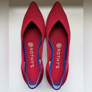 Rothy’s The Point in Chili Red size 6.5